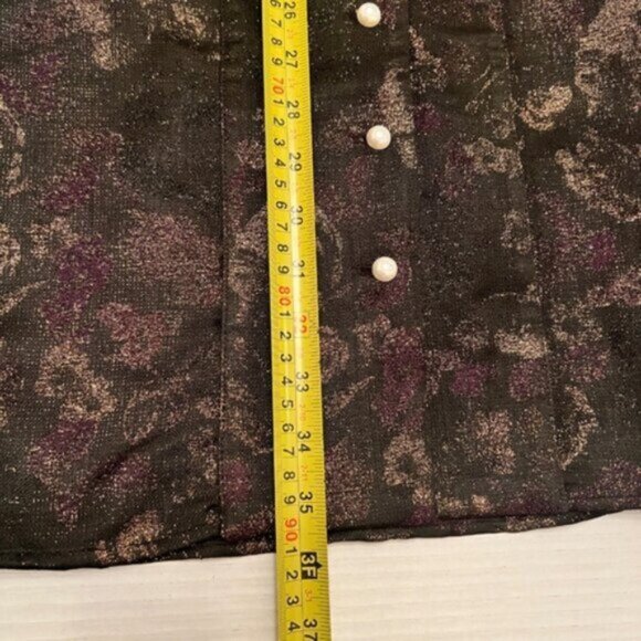 🌹HP🌹Batsheva Bella  BNWOT metallic jacquard midi skirt 6 - Picture 11 of 15